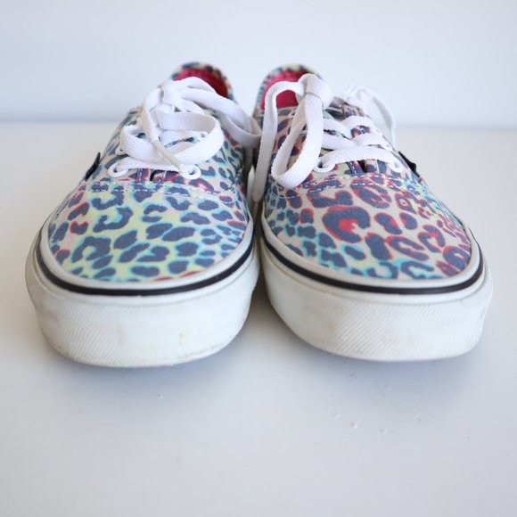 Vans Authentic Rainbow Leopard Print, Size 7 US Women's/5.5 Men's - Picture 7 of 12